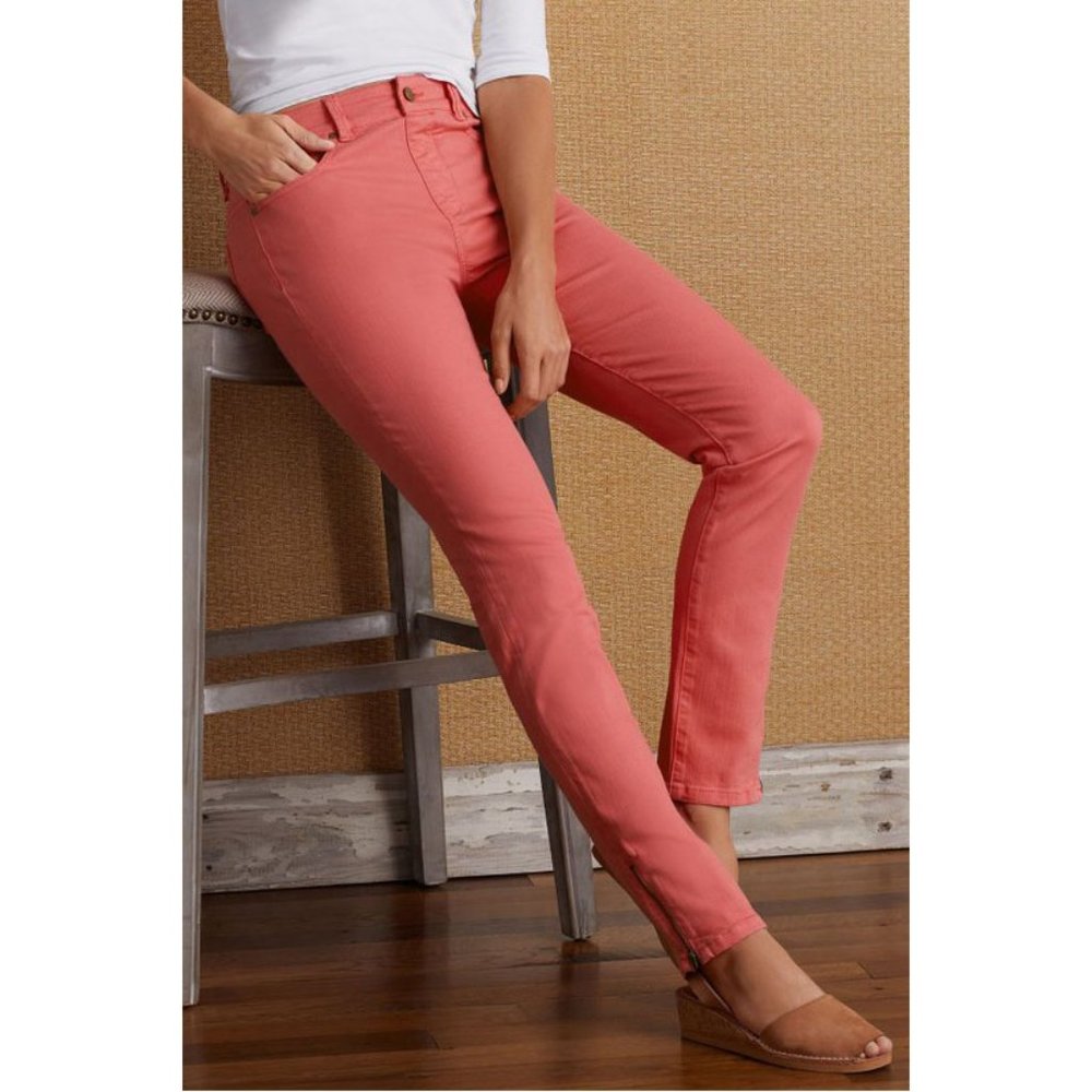 Soft Surroundings New 5 Pocket Ankle Zip Pants
